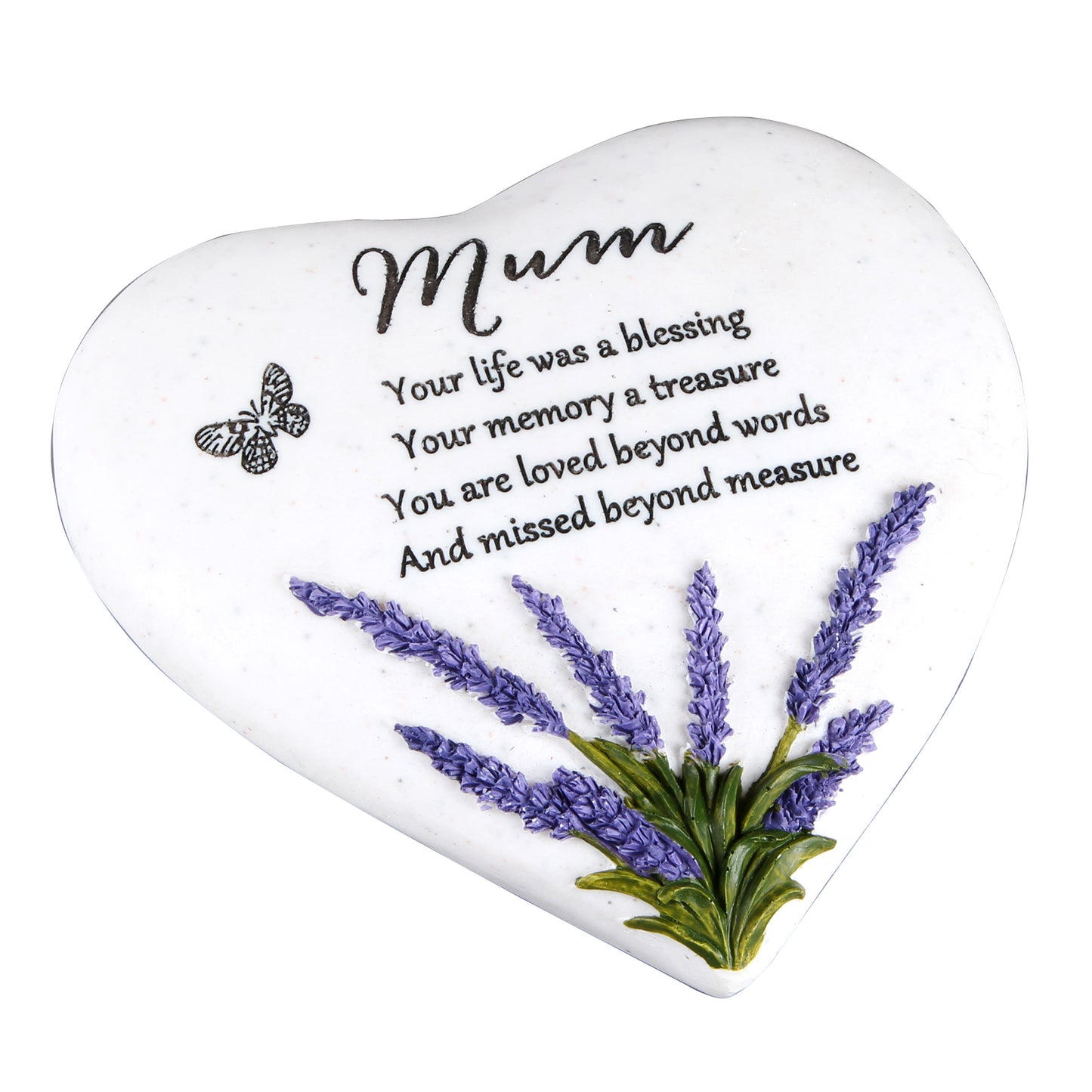 Thoughts Of You 'Mum' Heart Memorial Stone
