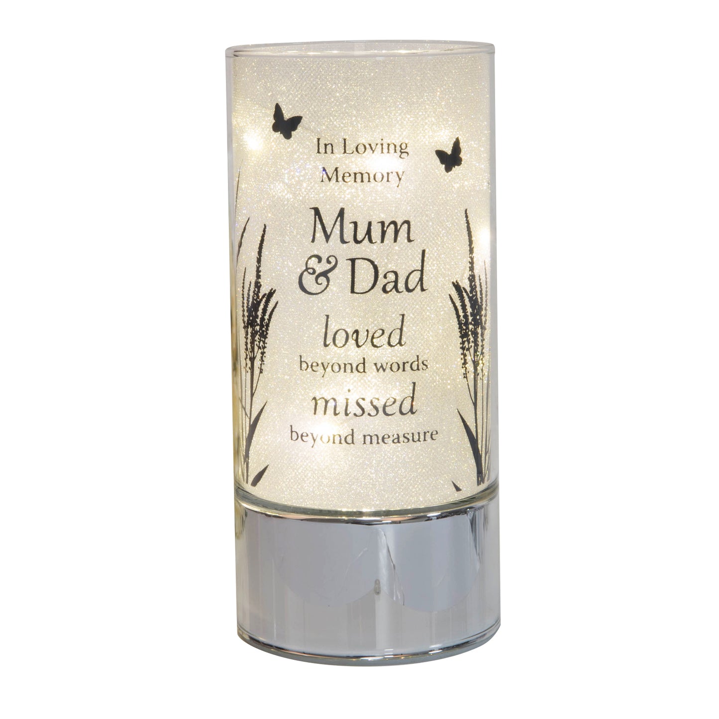 Thoughts Of You Memorial Tube Light - Mum & Dad