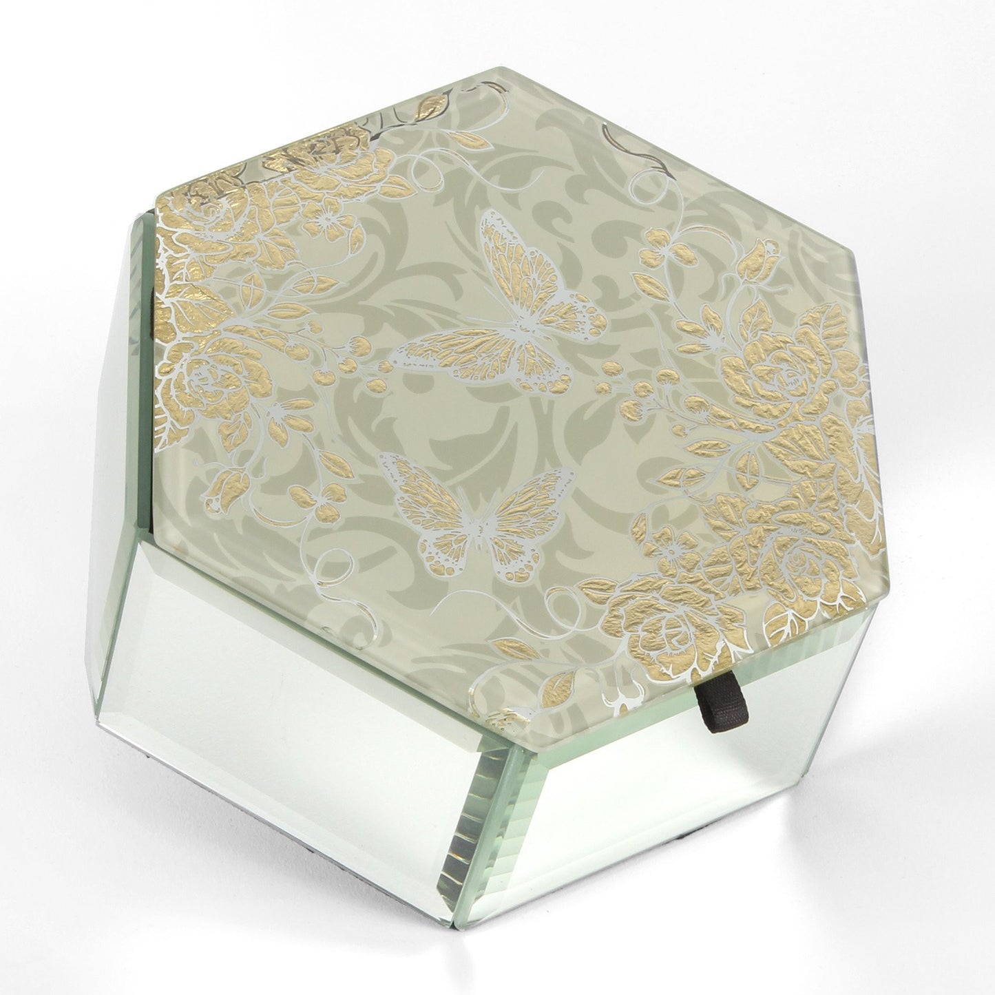 Sophia Gold Rose Collection Trinket Box