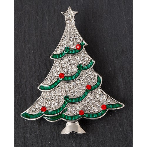 Eq Tree Diamanté Brooch | Presentimes