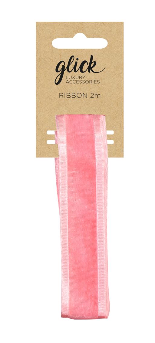 RIBBON S/EDGE BABY PINK
