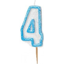 BLUE GLITTER CANDLE