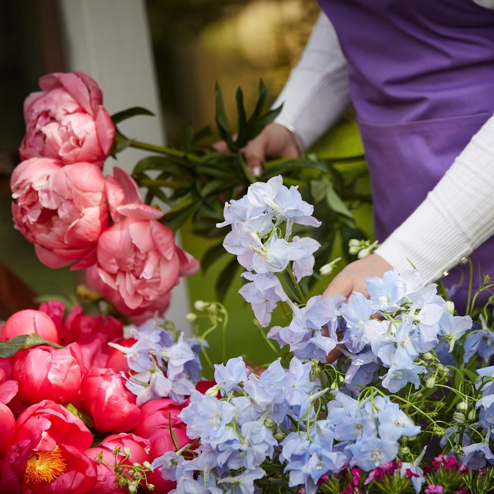 Arrangement made with the finest flowers