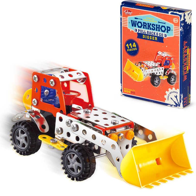 JUNIOR ENGINEER WORKSHOP PULL BACK AND GO DIGGER