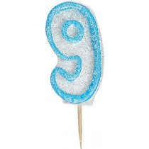 BLUE GLITTER CANDLE