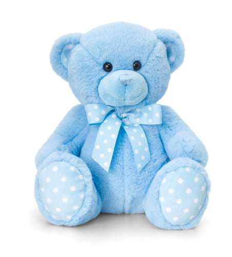 25cm Spotty Bear Blue