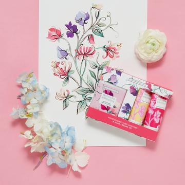 Sweet Pea & Honeysuckle On-The-Go Hand Care Set