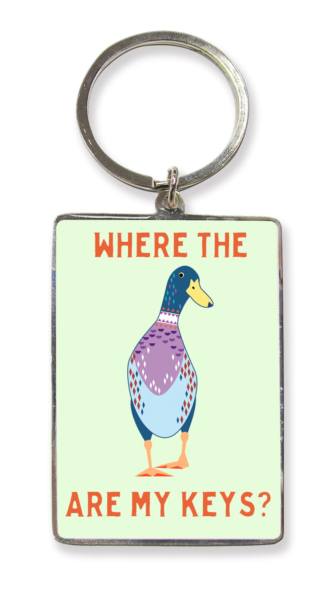 Where The Duck Are My Keys Keyring