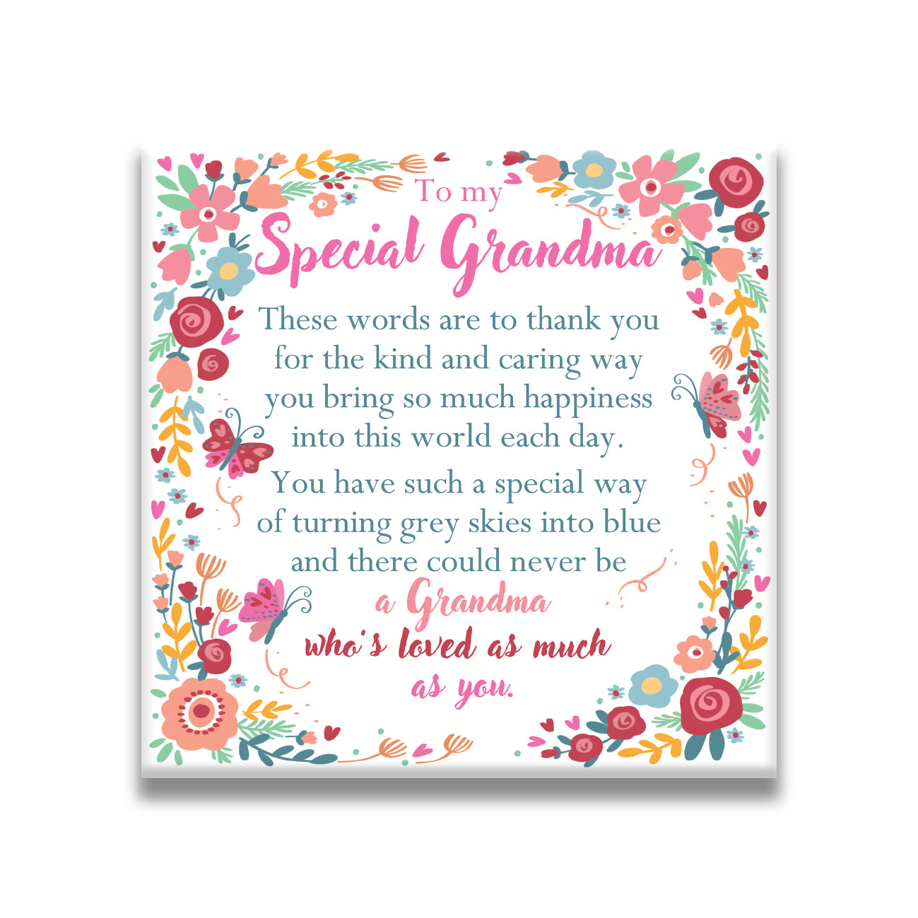 To My Special Grandma