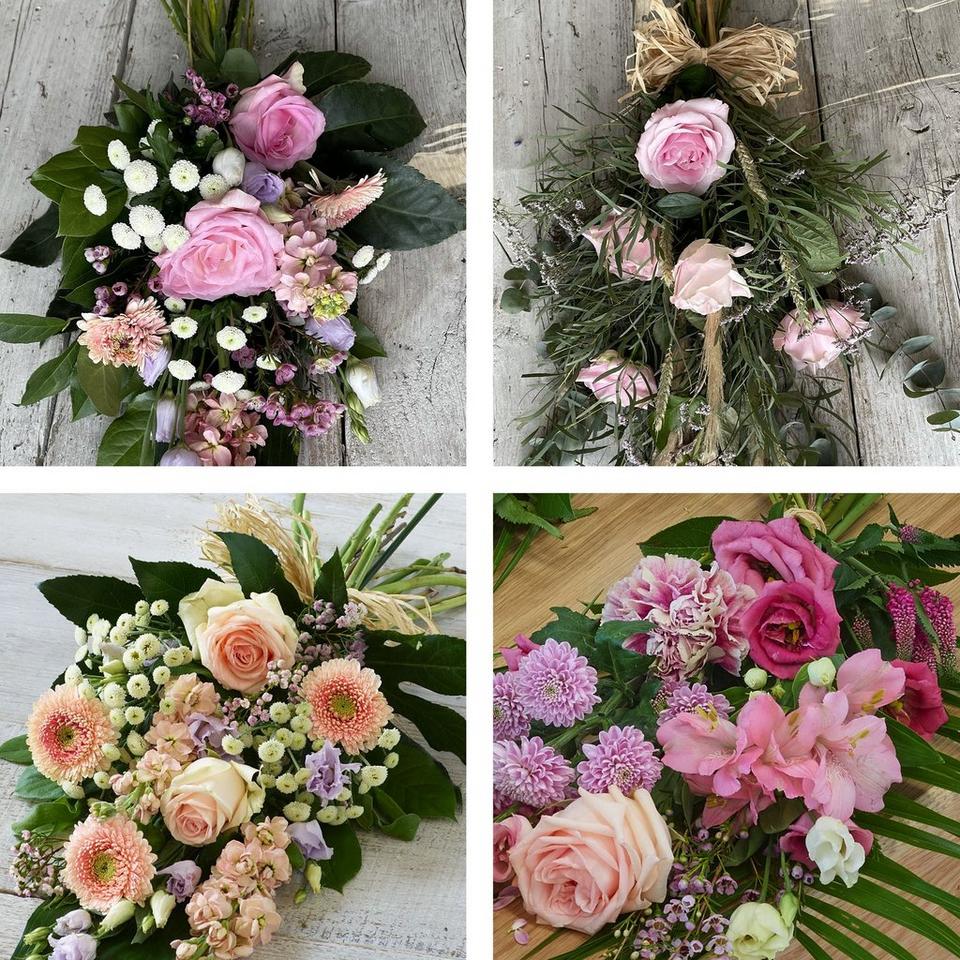 Funeral sheaf made with the finest flowers