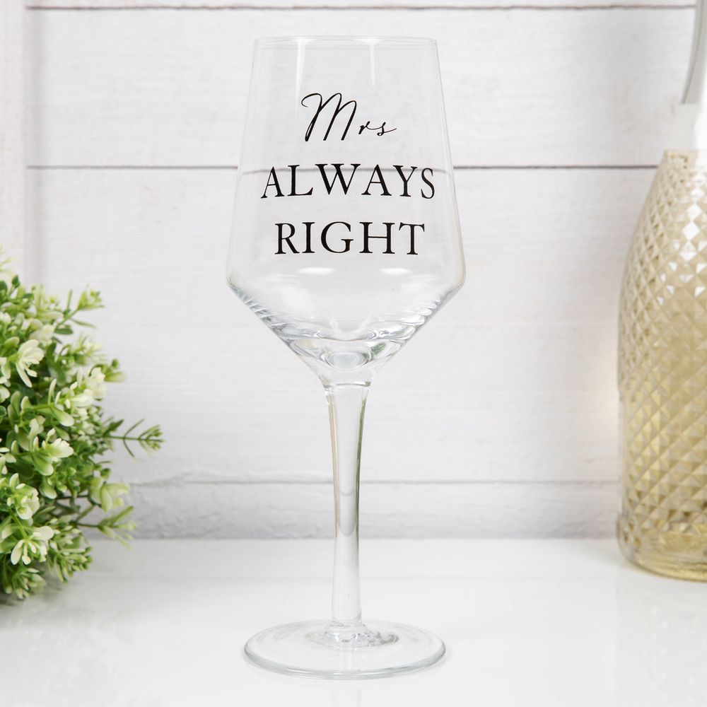 AMORE BY JULIANA® LUXURY BEER & WINE GLASS SET - MR & MRS