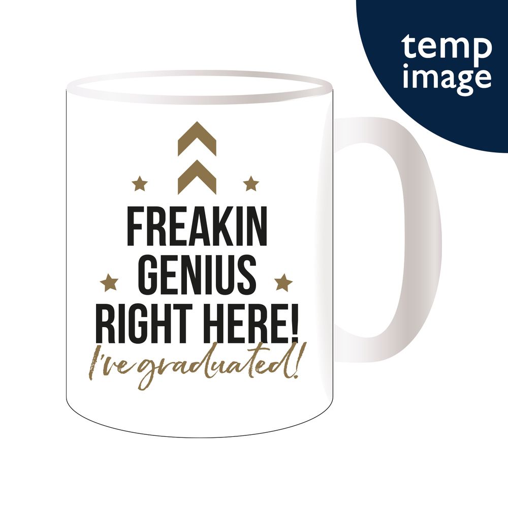 Graduation New Bone China Mug - Freakin Genius