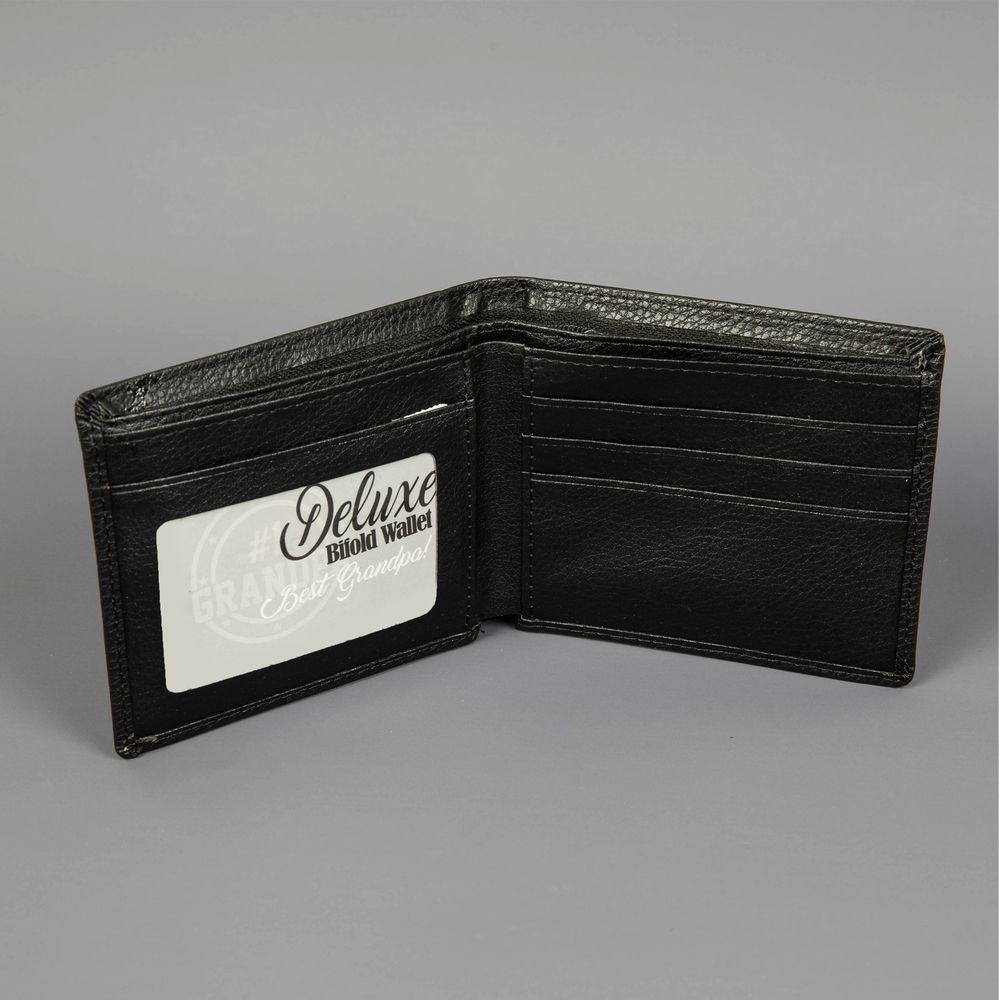#1 Grandpa Embossed Faux Leather Wallet **MULTI 24**