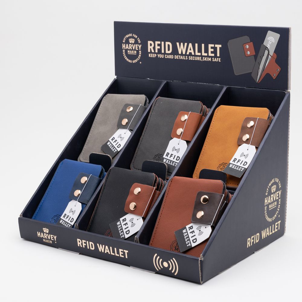 Harvey Makin Classic RFID Anti-Scam Wallet **ASTD MULTI 30**
