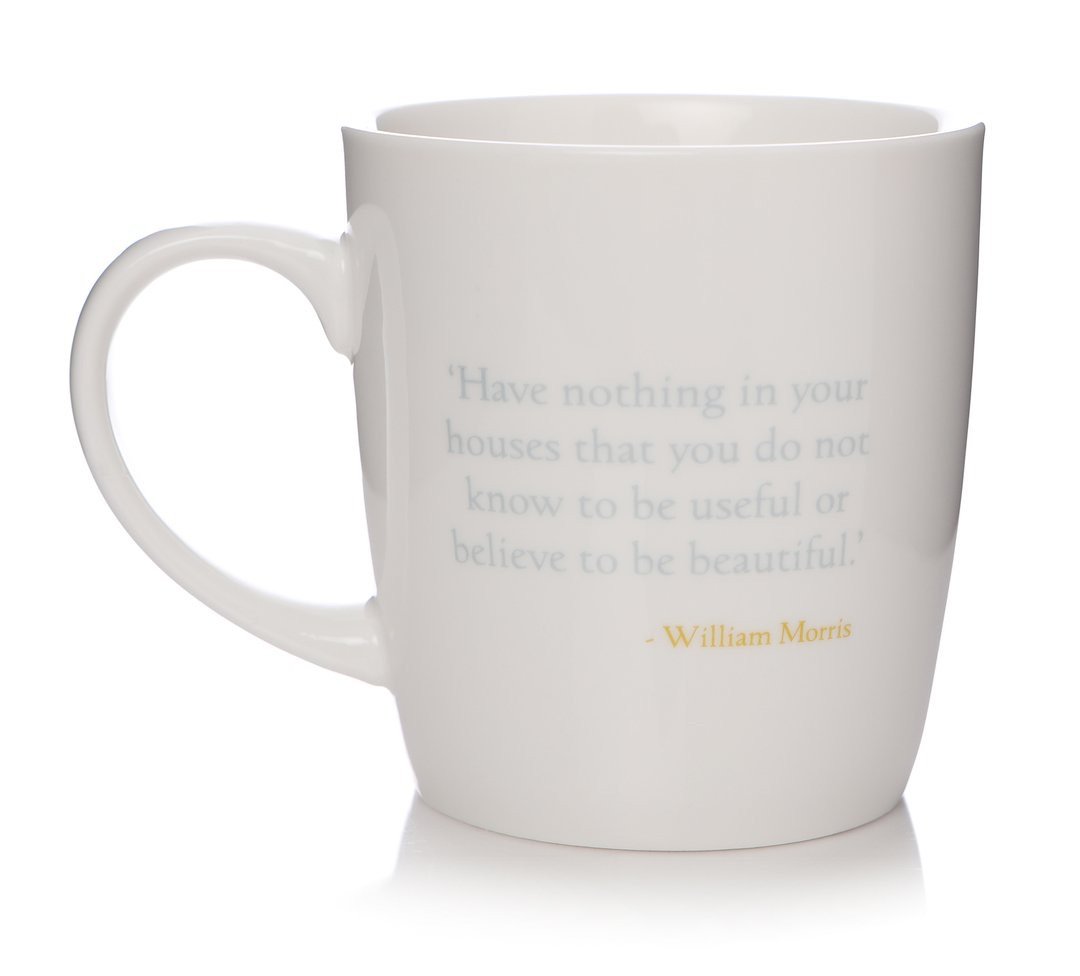 William Morris Latte Mug Strawberry Thief