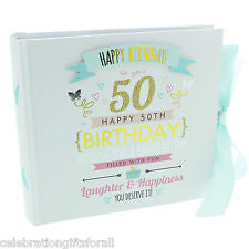 Signography Birthday Girl Photo Album 4" x 6" 50th Birthday