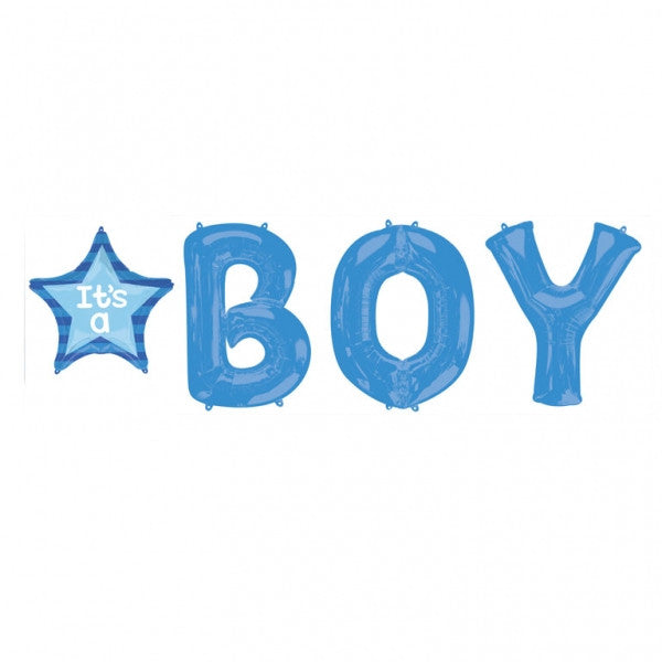 Its a boy letter balloons