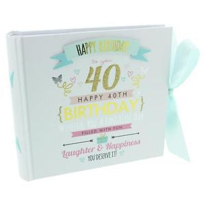 Signography Birthday Girl Photo Album 4"x6" - 40th Birthday