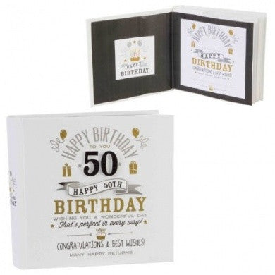 Signography Birthday Boy Photo Album 4"x6" - 50th