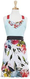 Botanical printed apron