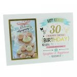 Signography Birthday Girl MDF Photoframe 4" x 6" 30th