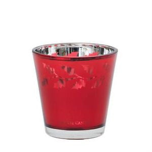 HOLLY VOTIVE HOLDER RED