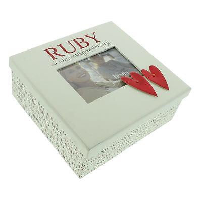 Ruby Anniv Keepsake Box