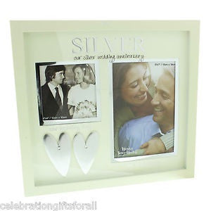 Wendy Jones-Blackett Double Frame Silver Anniversary