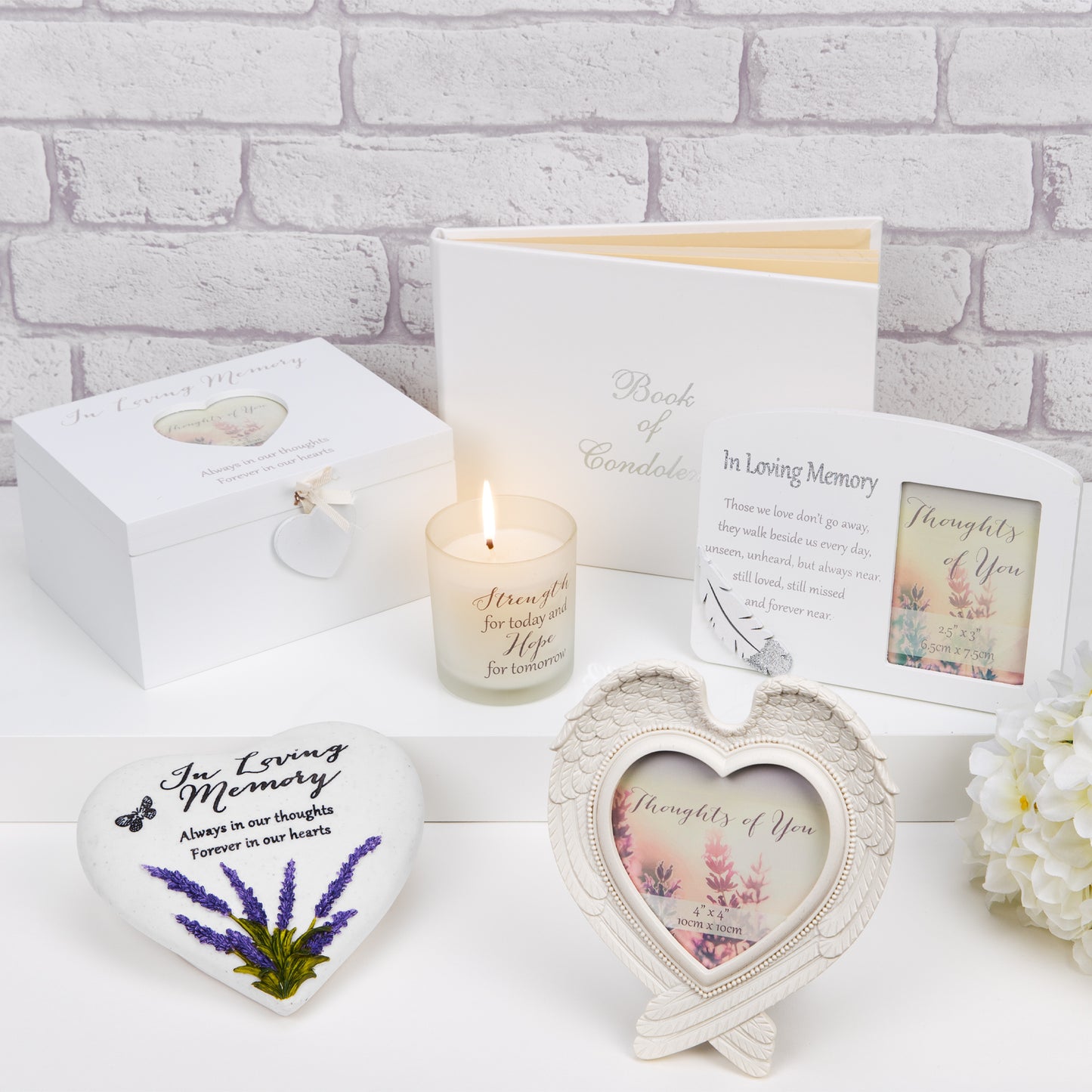 Thoughts Of You Heart Stone / Lavender - Loving Memory