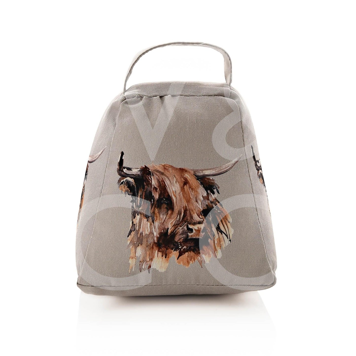 Meg Hawkins Printed Doorstop Highland Cow