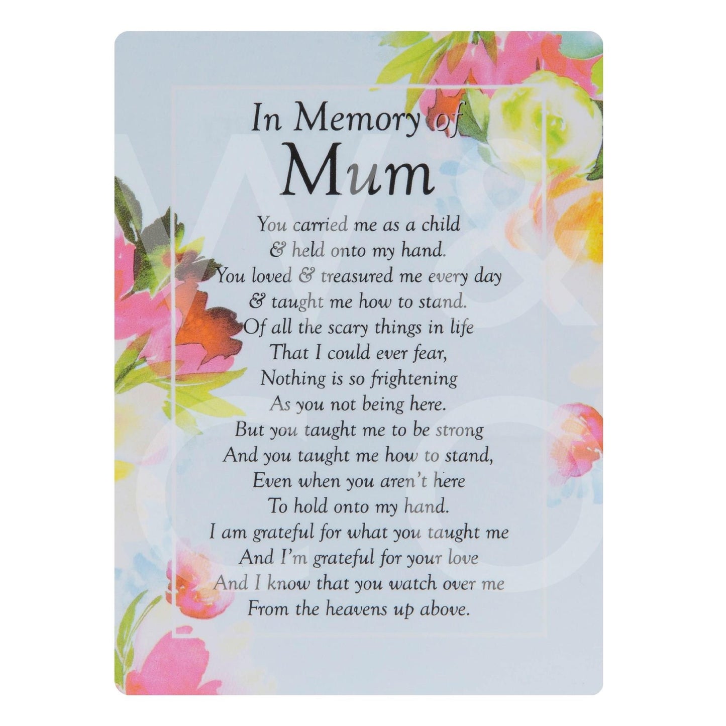 Graveside Memorial Cards - In Memory Of Mum