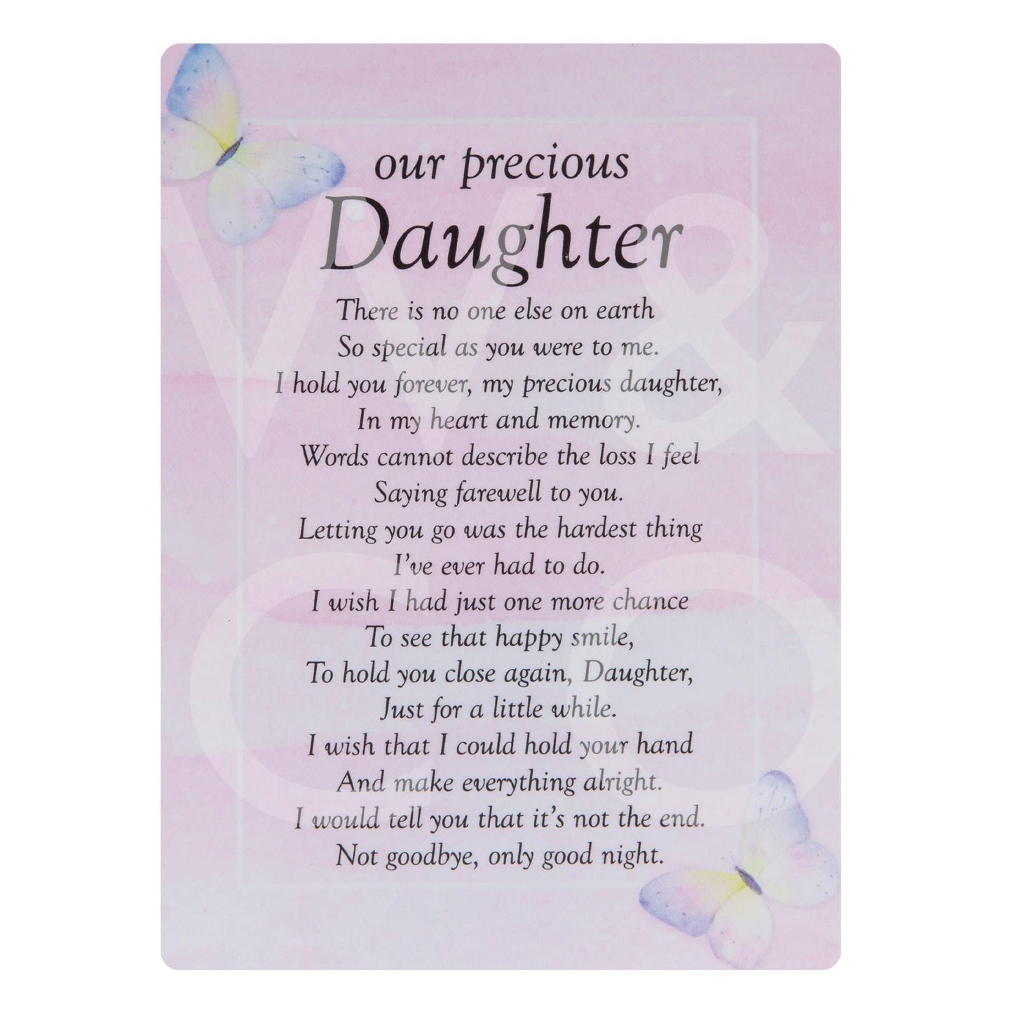Graveside Memorial Cards - Precious Daughter