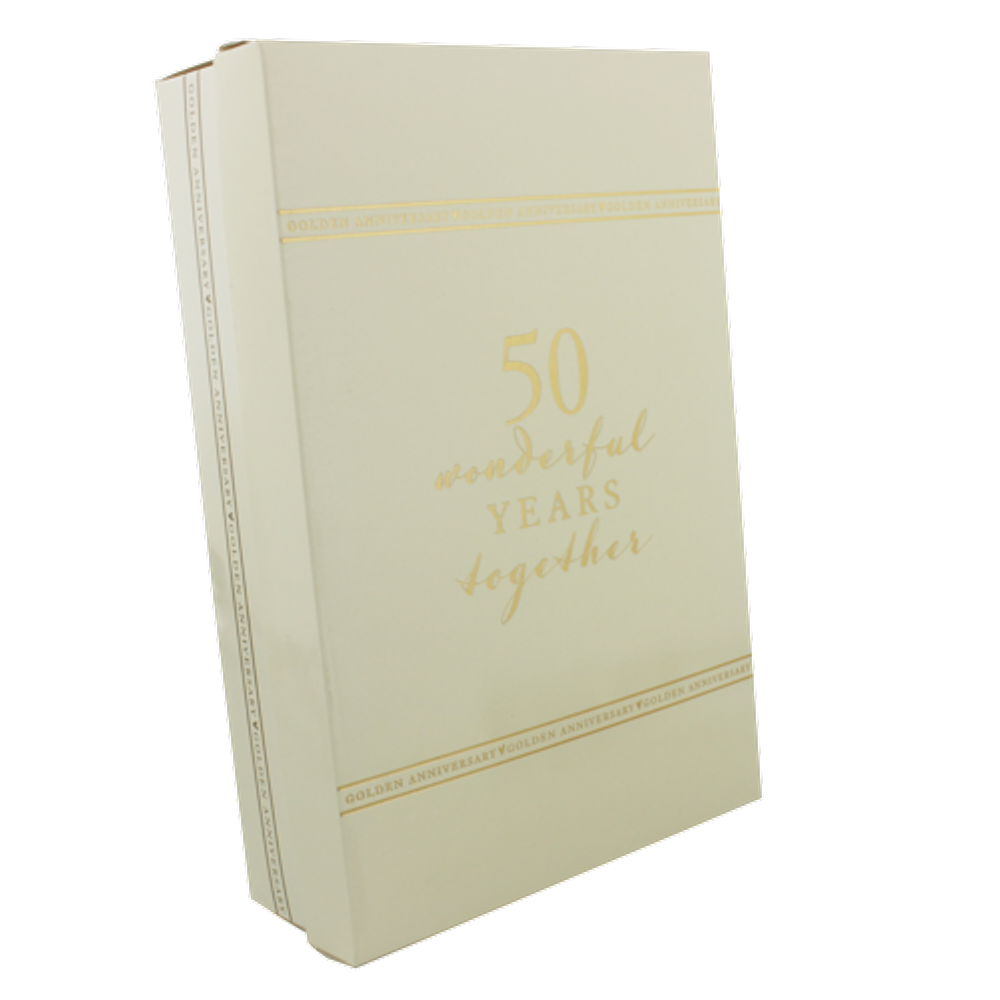 Amore Champagne Flutes Set of 2 - 50th Anniversary