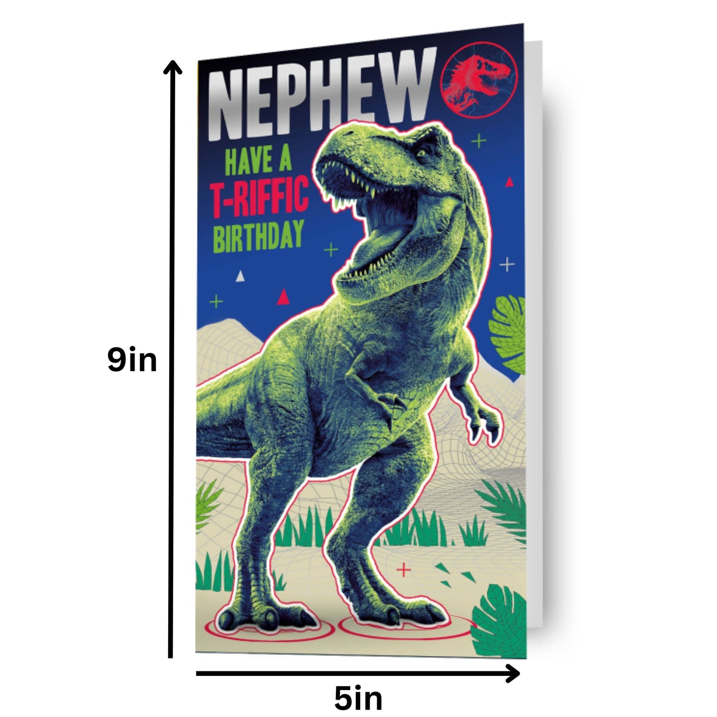 Jurassic World 'Nephew' Birthday Card