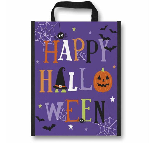 HAPPY HALLO TEXT PP WOVEN TREAT BAG