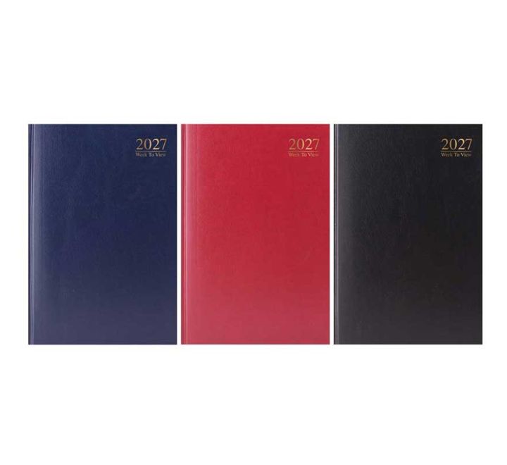 A4 DIARY WEEK TO VIEW HARDBACK VALUE DIARY