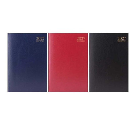 A4 DIARY WEEK TO VIEW HARDBACK VALUE DIARY