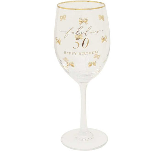 MADELAINE 50TH  WINE GLASS