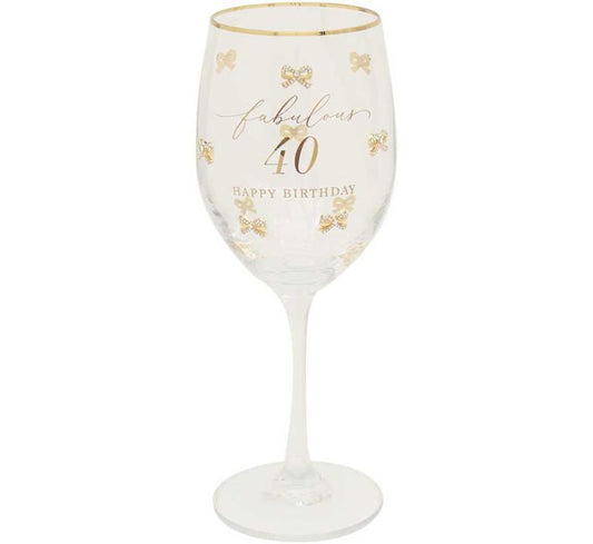 MADELAINE 40TH WINE GLASS