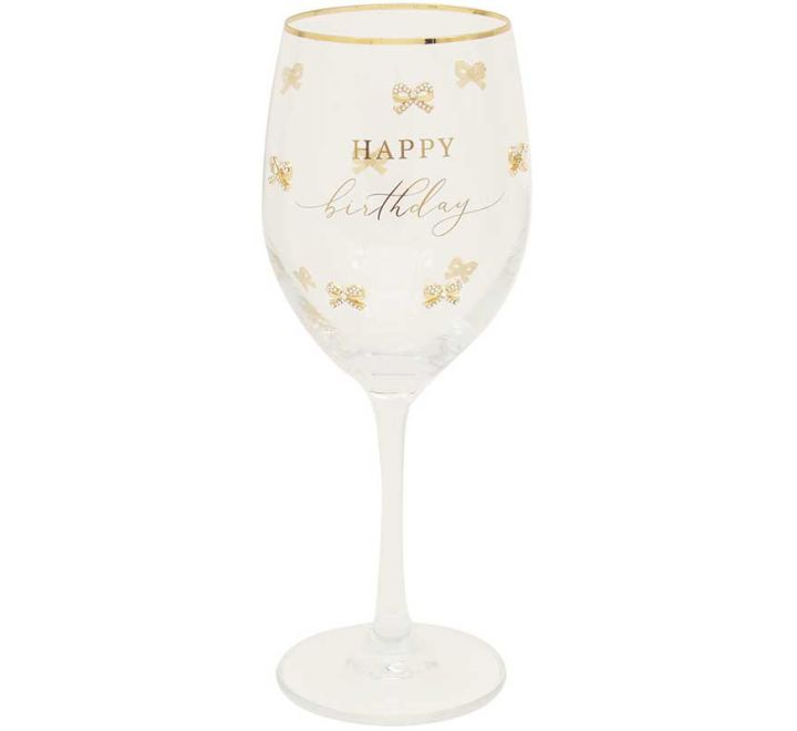 MADELAINE HAPPY BIRTHDAY GLASS