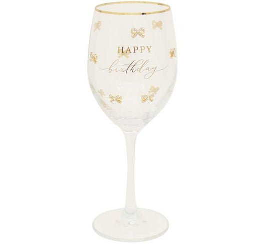 MADELAINE HAPPY BIRTHDAY GLASS