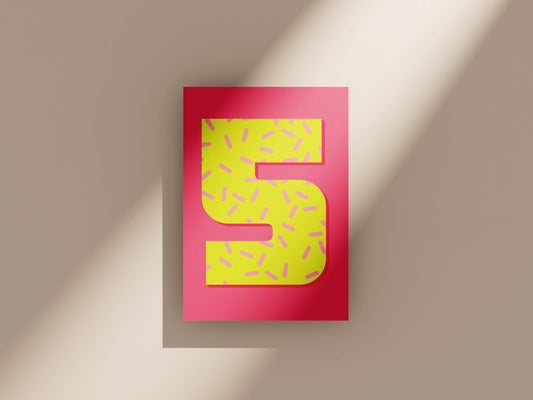 Age 5 Kids Birthday Card