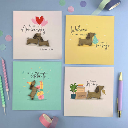 Welcome to the World Little Sausage, New Baby Card
