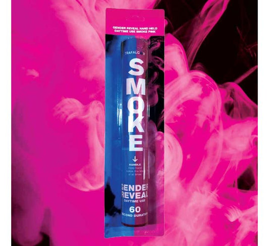 HAND HELD GENDER REVERAL PINK DAYTIME SMOKE