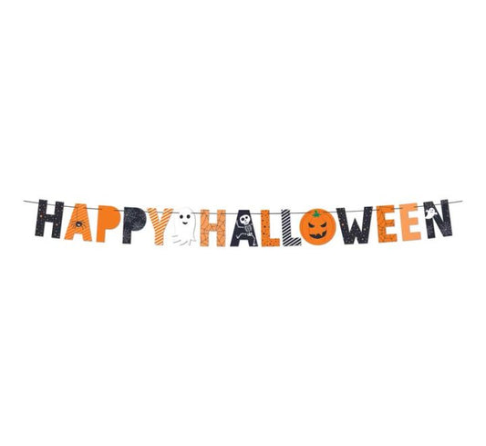 2m Happy Halloween Paper Bunting