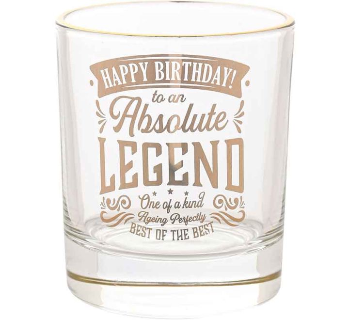 BIRTHDAY HARVEY MAKIN LEGEND TUMBLER GLASS