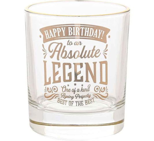 BIRTHDAY HARVEY MAKIN LEGEND TUMBLER GLASS