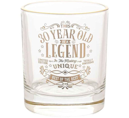 30 YEARS HARVEY MAKIN LEGEND TUMBLER GLASS