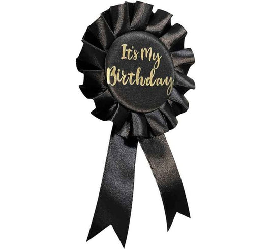 GOLD ITS MY BIRTHDAY BADGE