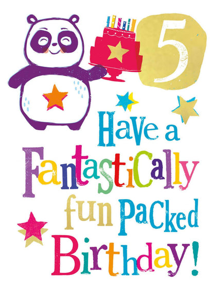 Brightside Age 5 Birthday Card